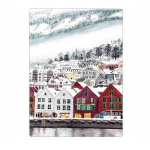 Bergen Norway Travel Art Magnet